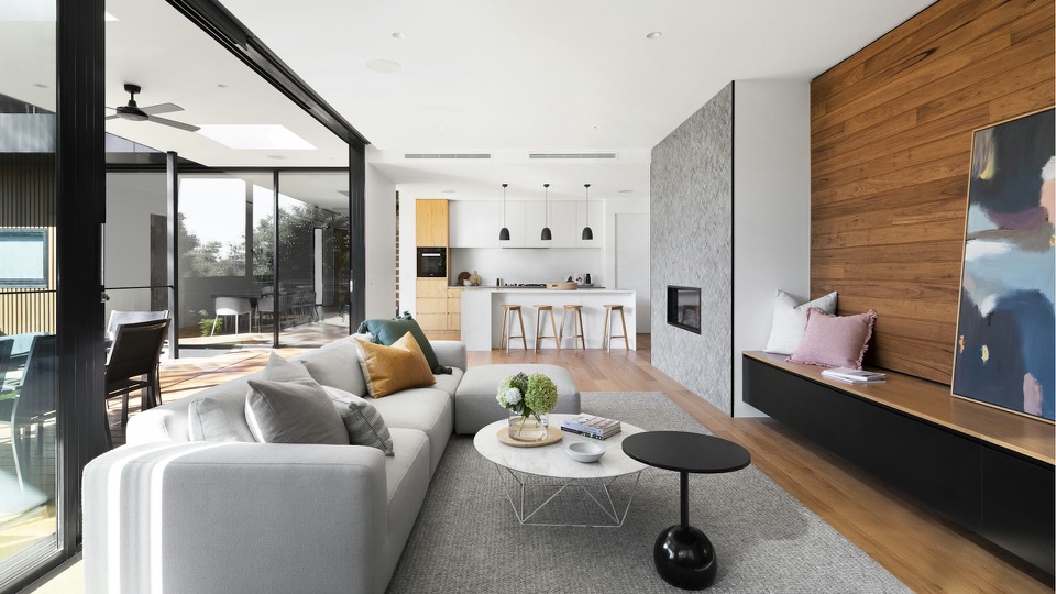 Bright, comfortable modern interior with climate-controlled air
